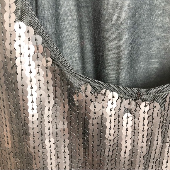 BEBE SEQUIN RACERBACK TOP SZ XS - Picture 4 of 8